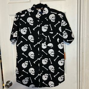 Men’s Rugby University Skeleton button shirt